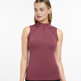 LeMieux Ladies Maria Mesh Sleeveless Base Layer in Rosewood